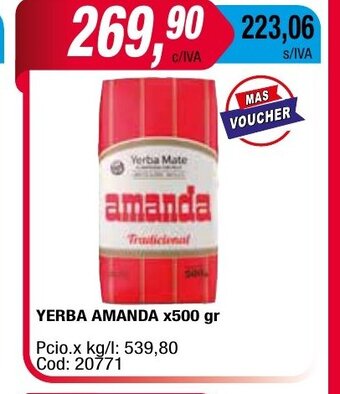 Maxiconsumo Amanda Yerba oferta