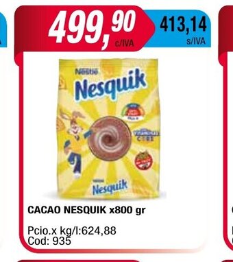 Maxiconsumo Nesquik Cacao oferta
