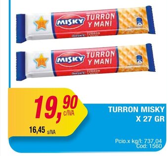 Maxiconsumo Misky Turron oferta