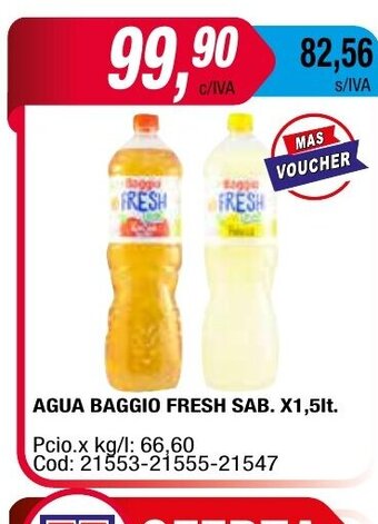 Maxiconsumo Agua Baggio Fresh Sab oferta