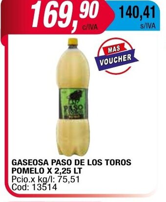 Maxiconsumo Gaseosa Paso de Los Toros Pomelo oferta