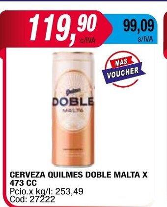 Maxiconsumo Cerveza Quilmes Doble Malta oferta