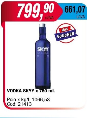 Maxiconsumo Skyy vodka oferta