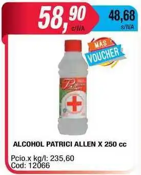 Alcohol Patrici Allen x 250cc
