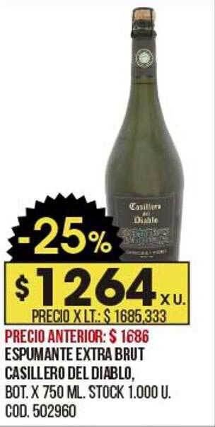 Coto Espumante extra brut casillero del diablo oferta