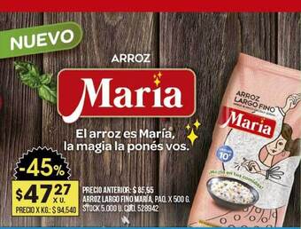 Coto Arroz largo fino maría oferta