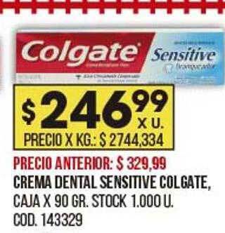 Coto Crema dental sensitive colgate oferta