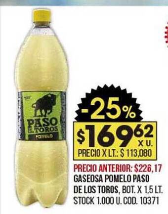 Coto Gaseosa pomelo paso de los toros oferta