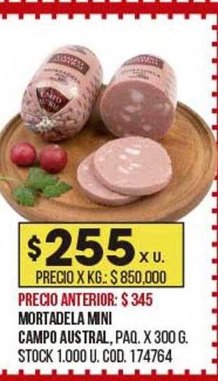 Coto Mortadela mini campo austral oferta