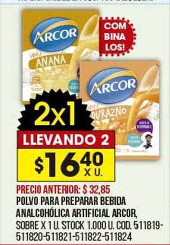 Coto Polvo para preparar bebida analcohólica artificial arcor oferta