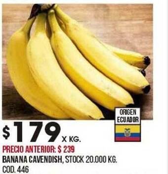 Coto Banana cavendish oferta