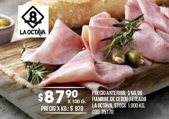 Coto Fiambre de cerdo feteado la octava oferta