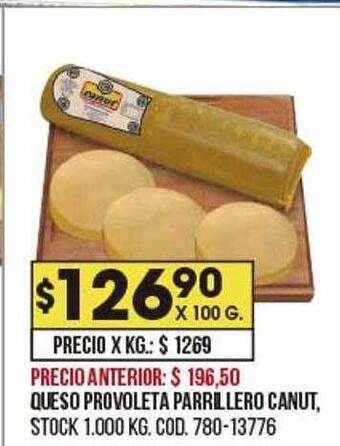 Coto Queso provoleta parrillero canut oferta