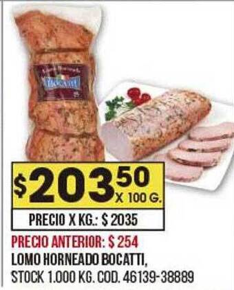 Coto Lomo horneado bocatti oferta