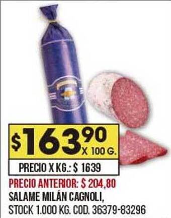 Coto Salame milán cagnoli oferta
