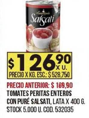 Coto Tomates peritas enteros con puré salsati oferta