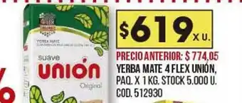 Coto Yerba mate 4flex unión oferta