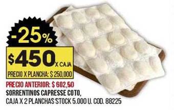 Coto Sorrentinos capresse coto oferta