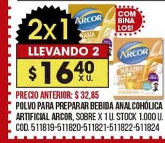 Coto Polvo para preparar bebida analcohólica artificial arcor oferta