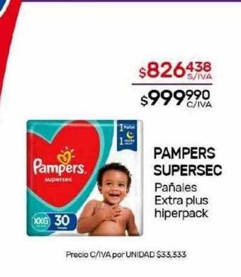 Nini Mayorista Pampers supersec oferta