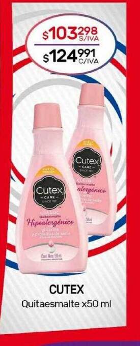 Nini Mayorista Cutex oferta