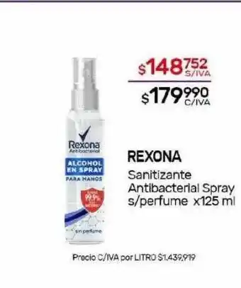 Nini Mayorista Rexona sanitizante antibacterial spray oferta