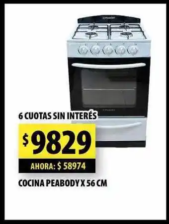 Punto Mayorista Cocina peabody oferta