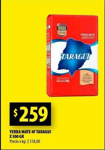 Punto Mayorista Yerba mate 4f taragui oferta