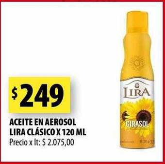 Punto Mayorista Aceite en aerosol lira clásico oferta