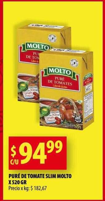 Punto Mayorista Puré de tomate slim molto oferta