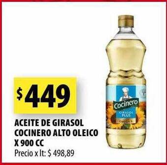 Punto Mayorista Aceite de girasol cocinero alto oleico oferta