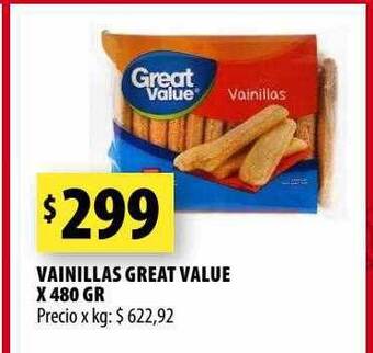 Punto Mayorista Vainillas great value oferta