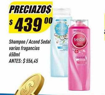 Supermercados Comodin Shampoo acond sedal varias fragancias oferta