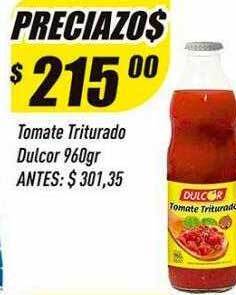 Supermercados Comodin Tomate triturado dulcor oferta
