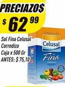 Supermercados Comodin Sal fina celusal corrediza caja oferta