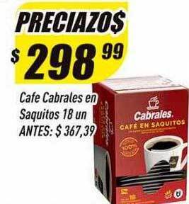 Supermercados Comodin Cafe cabrales en saquitos oferta