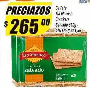 Supermercados Comodin Galleta tia maruca crackers salvado oferta