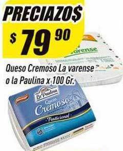 Supermercados Comodin Queso cremoso la varense o la paulina oferta