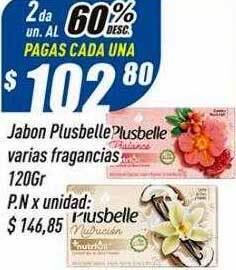Supermercados Comodin Jabon plusbelle varias fragancias oferta