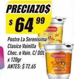 Supermercados Comodin Postre la serenisima clasico vainilla choc o vain c ddl oferta