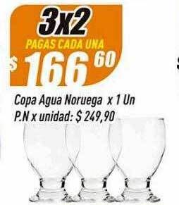 Supermercados Comodin Copa agua noruega oferta