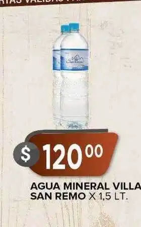 Agua mineral villa san remo