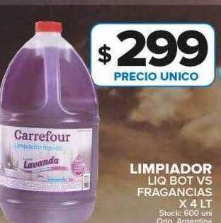 Carrefour Maxi Limpiador liq bot vs fragancias oferta