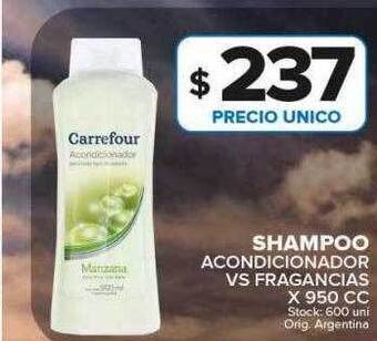 Carrefour Maxi Shampoo acondicionador vs fragancias oferta