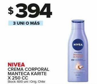 Carrefour Maxi Nivea crema corporal manteca karite oferta