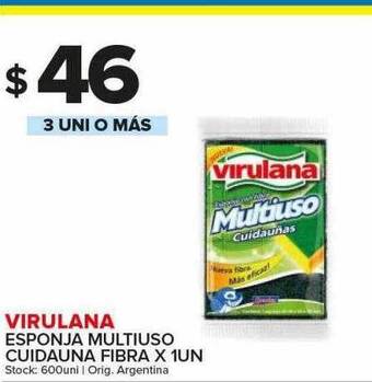 Carrefour Maxi Virulana esponja multiuso cuidauna fibra oferta