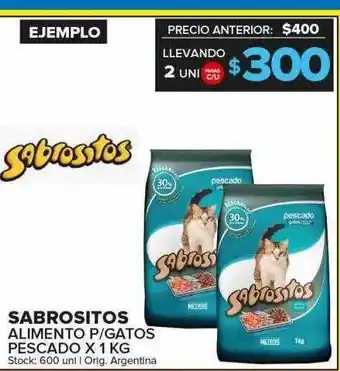 Carrefour Maxi Sabrositos alimento p gatos pescado oferta