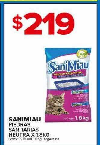 Carrefour Maxi Sanimiau piedras sanitarias neutra oferta
