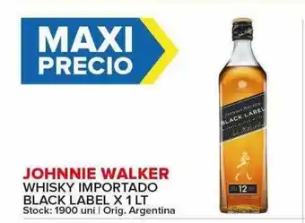 Carrefour Maxi Johnnie walker whisky importado black label oferta