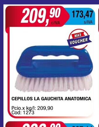 Maxiconsumo Cepillos La Gauchita Anatomica oferta